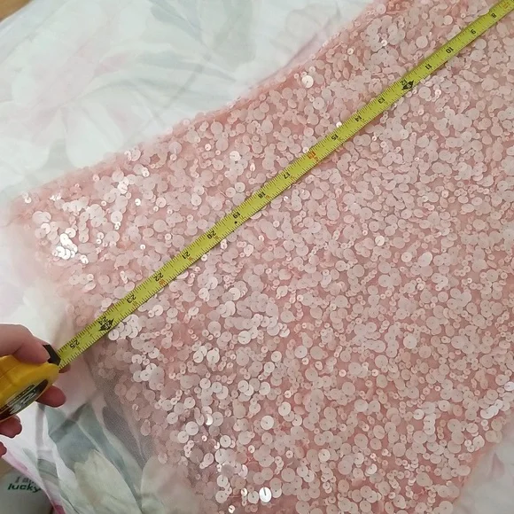 Light pink sequin tank top from Vanity (M) - Picture 4 of 5